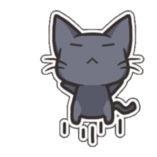 Black Cat Tsunta sticker #4570786