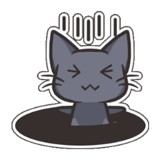 Black Cat Tsunta sticker #4570787