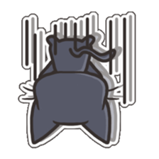 Black Cat Tsunta sticker #4570788