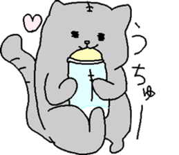 happy love cat sticker #4570814