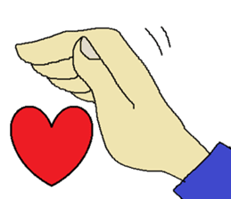 Let's use "the hand"! sticker #4571075