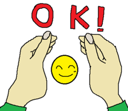 Let's use "the hand"! sticker #4571076