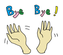 Let's use "the hand"! sticker #4571082