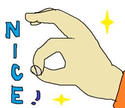 Let's use "the hand"! sticker #4571089