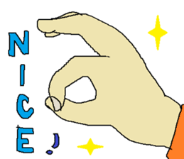 Let's use "the hand"! sticker #4571089