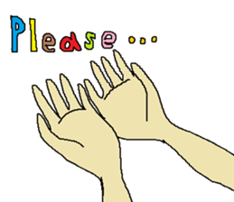 Let's use "the hand"! sticker #4571098