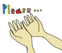 Let's use "the hand"! sticker #4571098