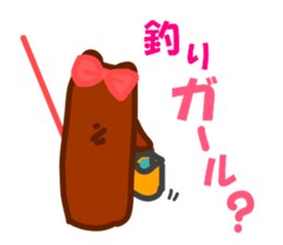 bear of the fishing loving 2 sticker #4571608