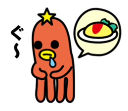 Takopon the Sausage Alien sticker #4571980