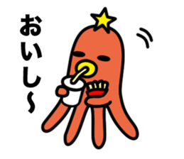 Takopon the Sausage Alien sticker #4571981