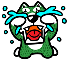 Natural grass Shiba sticker #4572115