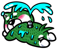 Natural grass Shiba sticker #4572117