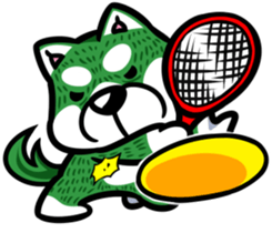 Natural grass Shiba sticker #4572121