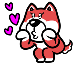 Natural grass Shiba sticker #4572128