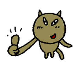 cat & dog climbing sticker #4572193