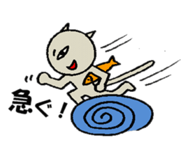 cat & dog climbing sticker #4572202