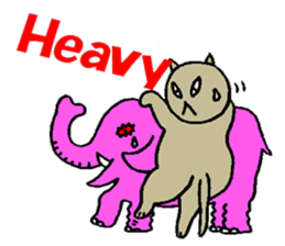 cat & dog climbing sticker #4572215