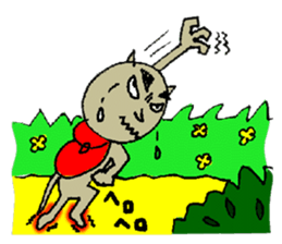 cat & dog climbing sticker #4572229