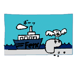 cat & dog climbing sticker #4572231