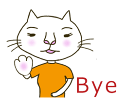 Mimi the cat sticker #4572751