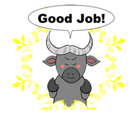 Relax Buffalo sticker #4572759