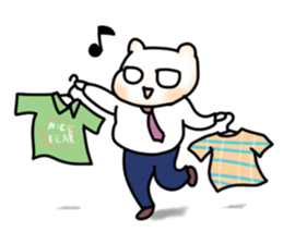 Nice tie bear sticker #4574153