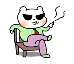 Nice tie bear sticker #4574154