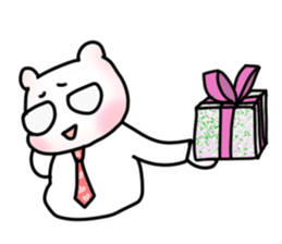 Nice tie bear sticker #4574160