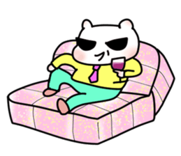 Nice tie bear sticker #4574172