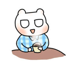 Nice tie bear sticker #4574175