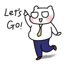 Nice tie bear sticker #4574176