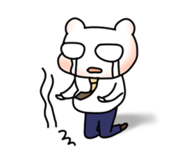 Nice tie bear sticker #4574177