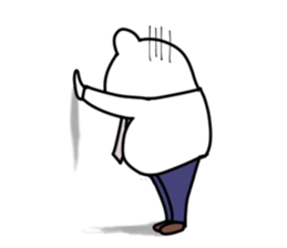 Nice tie bear sticker #4574188