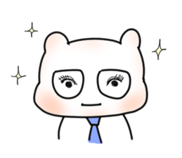 Nice tie bear sticker #4574190