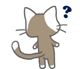 Cute Brown Cat Sticker sticker #4574834