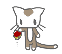 Cute Brown Cat Sticker sticker #4574860