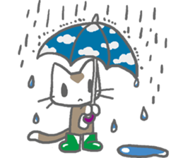 Cute Brown Cat Sticker sticker #4574865