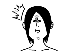 Weird facial Sticker sticker #4575032