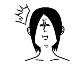 Weird facial Sticker sticker #4575032