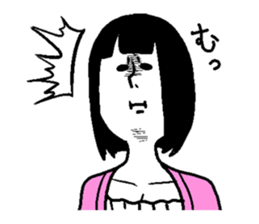 Weird facial Sticker sticker #4575033