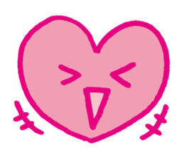 Kawaii heart sticker #4575393