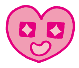 Kawaii heart sticker #4575398