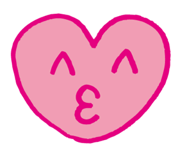 Kawaii heart sticker #4575399