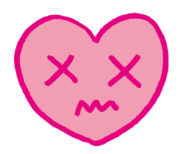Kawaii heart sticker #4575422
