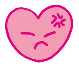 Kawaii heart sticker #4575426