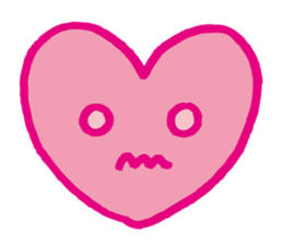 Kawaii heart sticker #4575429