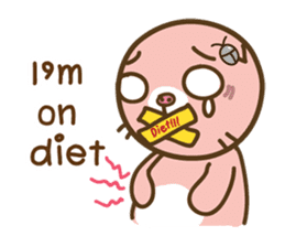 I'm not a PIG:Let's get on diet [EN] sticker #4575648