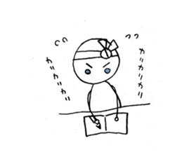 shiratama girl sticker #4575989