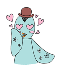 Mint Bird sticker #4576078