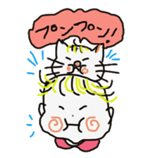 Baby and cat part2 sticker #4576882